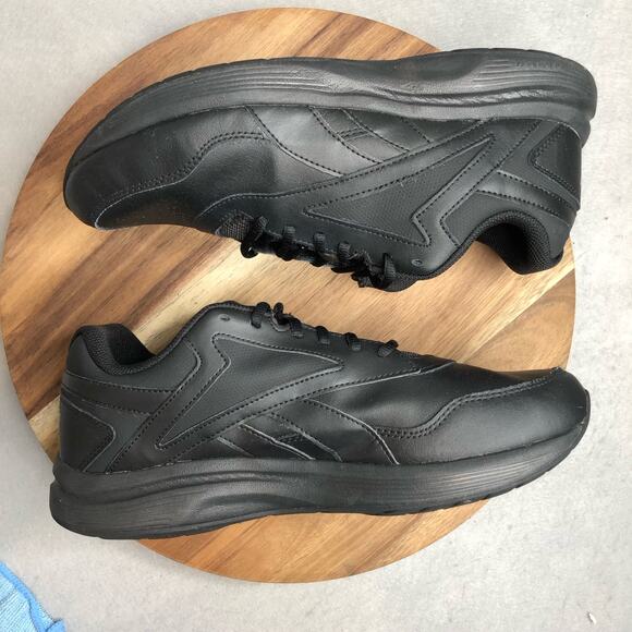 Reebok Walk Ultra 7 DMX MAX Mens Size 10 Black Leather Walking Shoe EUC - Picture 5 of 9